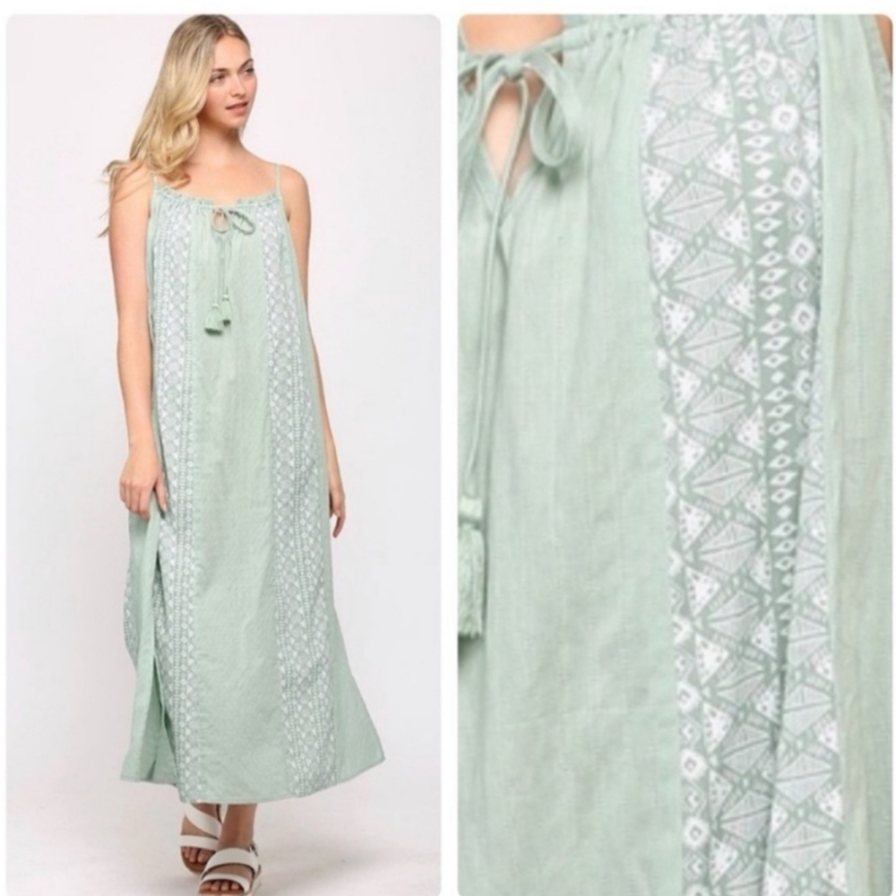 Mint maxi dress